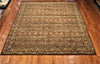 8x10 Hand Knotted Brown Transitional Area Rug