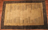 6x9 Hand Knotted Modern Gabbeh Area Rug