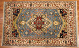 3x5 Hand Knotted Serapi Are Rug