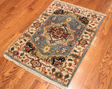 2x3 Hand Knotted Serapi Area Rug