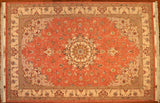 7x10 Hand Knotted Persian Tabriz Area Rug