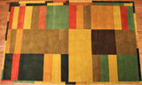 5x8 Hand Knotted Modern Area Rug