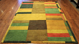 5x8 Hand Knotted Modern Area Rug