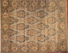 8x10 Hand Knotted Transitional Area Rug