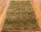 2x3 Hand Knotted Earth Tone Transitional Area Rug