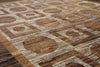 7x8 Hand Knotted Modern Peshawar Area Rug