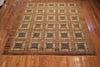 7x8 Hand Knotted Modern Peshawar Area Rug