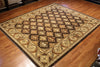 8x9 Hand Knotted Modern Peshawar Area Rug