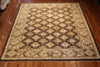 8x9 Hand Knotted Modern Peshawar Area Rug