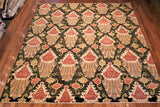 8x10 Hand Knotted Transitional Area Rug