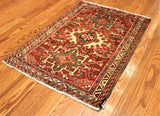 2x3 Hand Knotted Heriz Area Rug