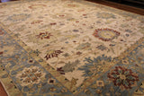 9x12 Hand Knotted Oushak Area Rug