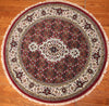 3' Round Hand Knotted Mahi Area Rug