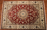 6x8 Hand Knotted Nain Area Rug