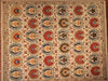 8x10 Hand Knotted Suzani Area Rug