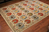 8x10 Hand Knotted Suzani Area Rug