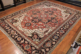 9x12 Hand Knotted Serapi Area Rug