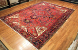 8x11 Hand Knotted Persian Heriz Rug