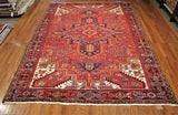 8x11 Hand Knotted Persian Heriz Rug