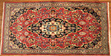 4x7 Hand Knotted Mashad Area Rug