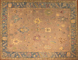 9x12 Hand Knotted Oushak Area Rug