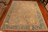 9x12 Hand Knotted Oushak Area Rug