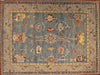 9x11 Hand Knotted Oushak Are Rug