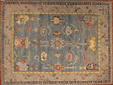 9x11 Hand Knotted Oushak Are Rug