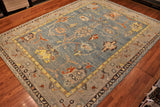 9x11 Hand Knotted Oushak Are Rug