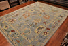 9x12 Hand Knotted Oushak Area Rug