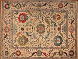 9x12 Hand Knotted Oushak Area Rug