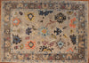 9x12 Hand Knotted Oushak Area Rug