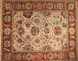 8x10 Hand Knotted Oushak Area Rug