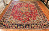 10x13 Hand Knotted Mashad Area Rug