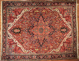 10x12 Hand Knotted Persian Heriz Area Rug