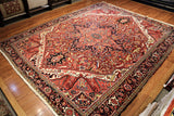 10x12 Hand Knotted Persian Heriz Area Rug