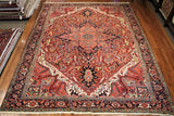 10x12 Hand Knotted Persian Heriz Area Rug