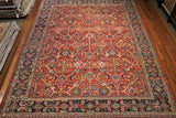 10x12 Hand Knotted Sarouk Area Rug