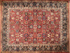 10x13 Hand Knotted Sarouk Area Rug