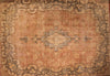 9x13 Hand Knotted Vintage Kerman Area Rug