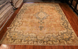 9x13 Hand Knotted Vintage Kerman Area Rug