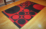 5x8 Hand Knotted Modern Area Rug