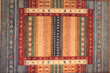 7x10 Hand Knotted Gabbeh Area Rug