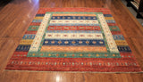 6x7 Hand Knotted Gabbeh Area Rug