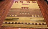 5x8 Hand Knotted Modern Area Rug