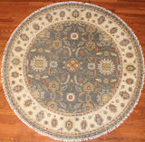 6' Round Hand Knotted Sultan Area Rug