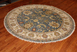 6' Round Hand Knotted Sultan Area Rug