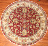 8' Round Hand Knotted Sultan Area Rug