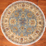 3' Round Hand Knotted Sultan Area Rug