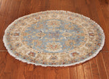 3' Round Hand Knotted Sultan Area Rug